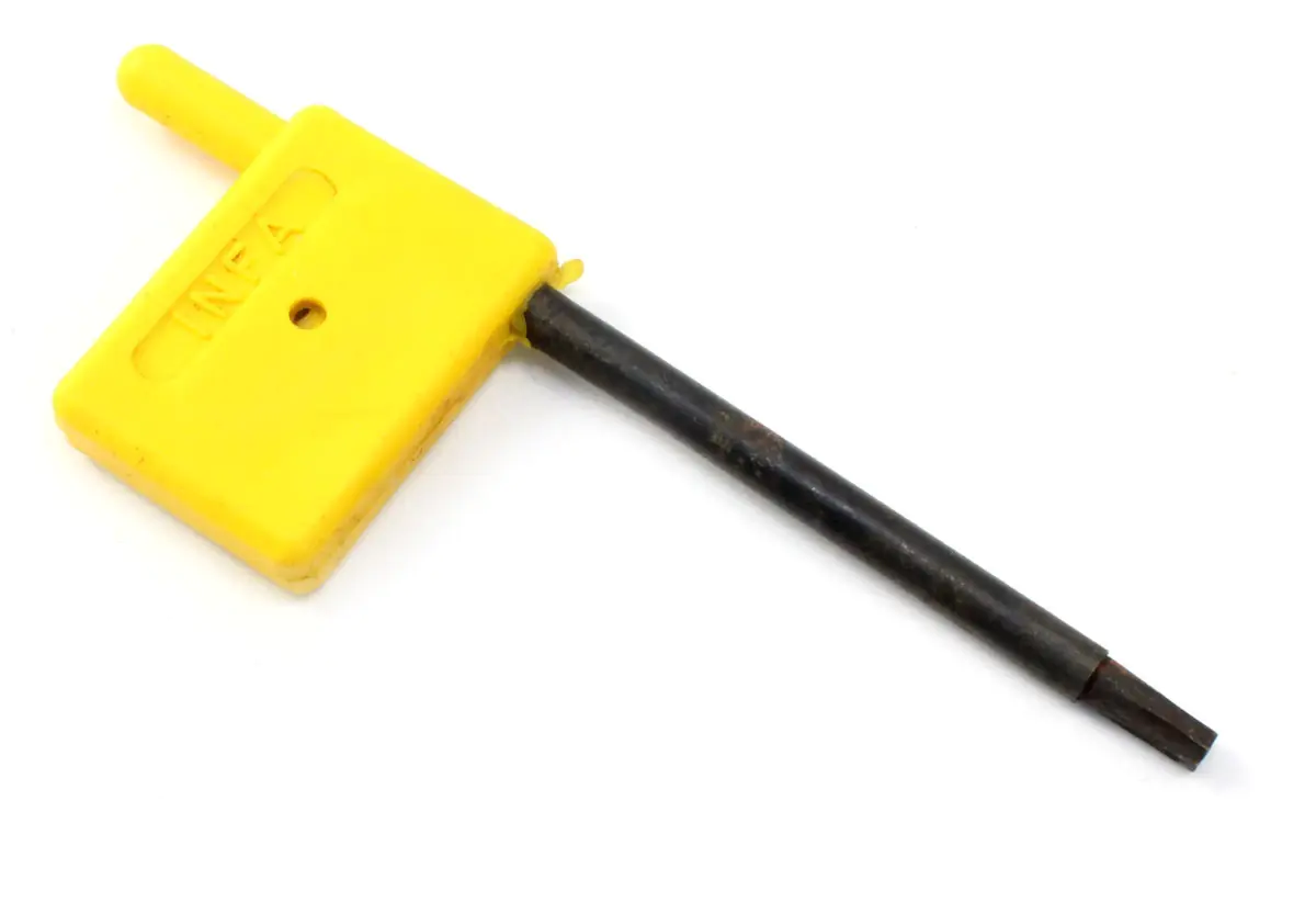 Ersatz-Fahnenschlüssel Torx T15 fuer Wendeplatten-Falzfraeserkopf