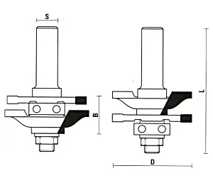 Konterprofilfräser Form 2