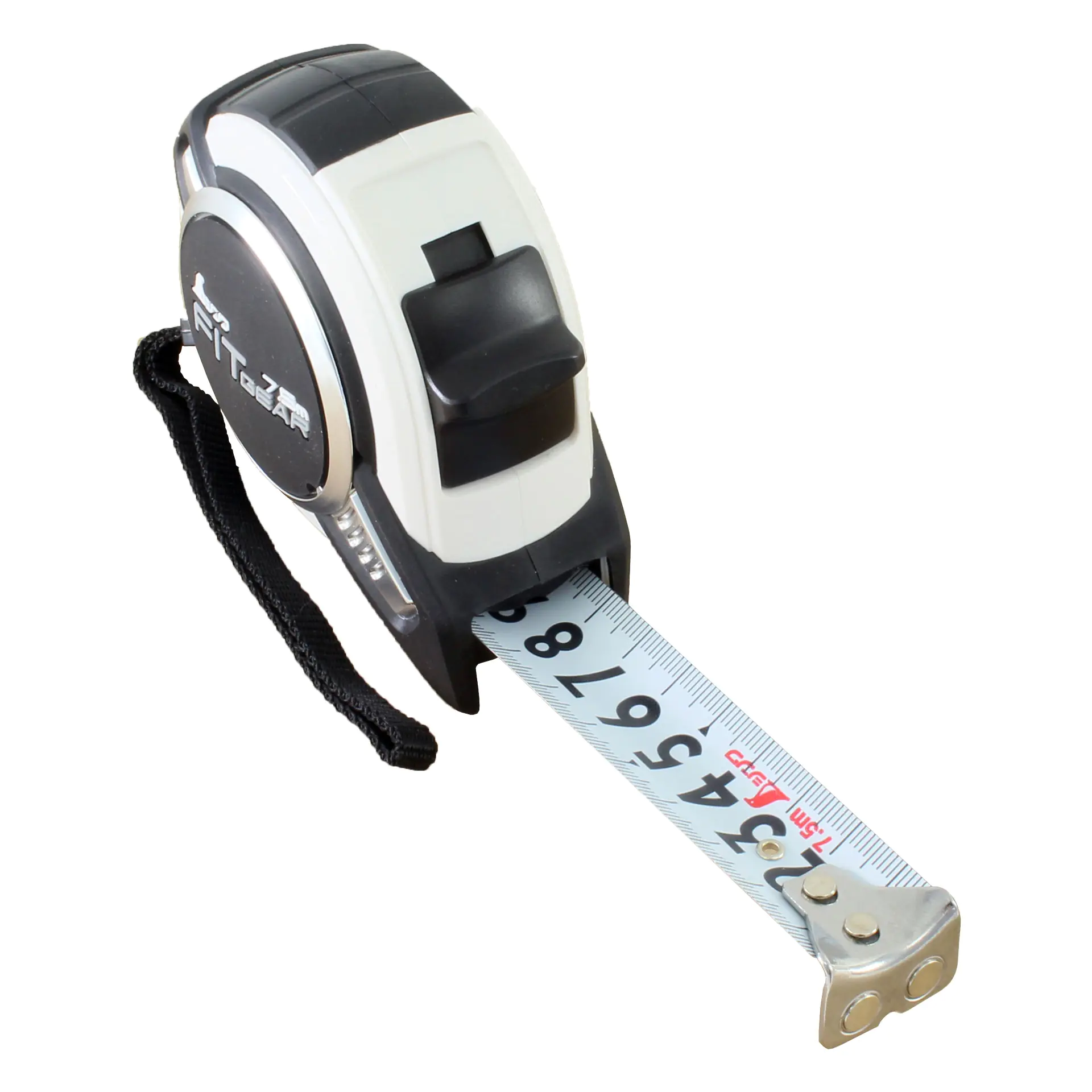Taschenbandmass FIT GEAR mit Magnethaken Laenge 5.5m mm-Teilung 25mm SHINWA