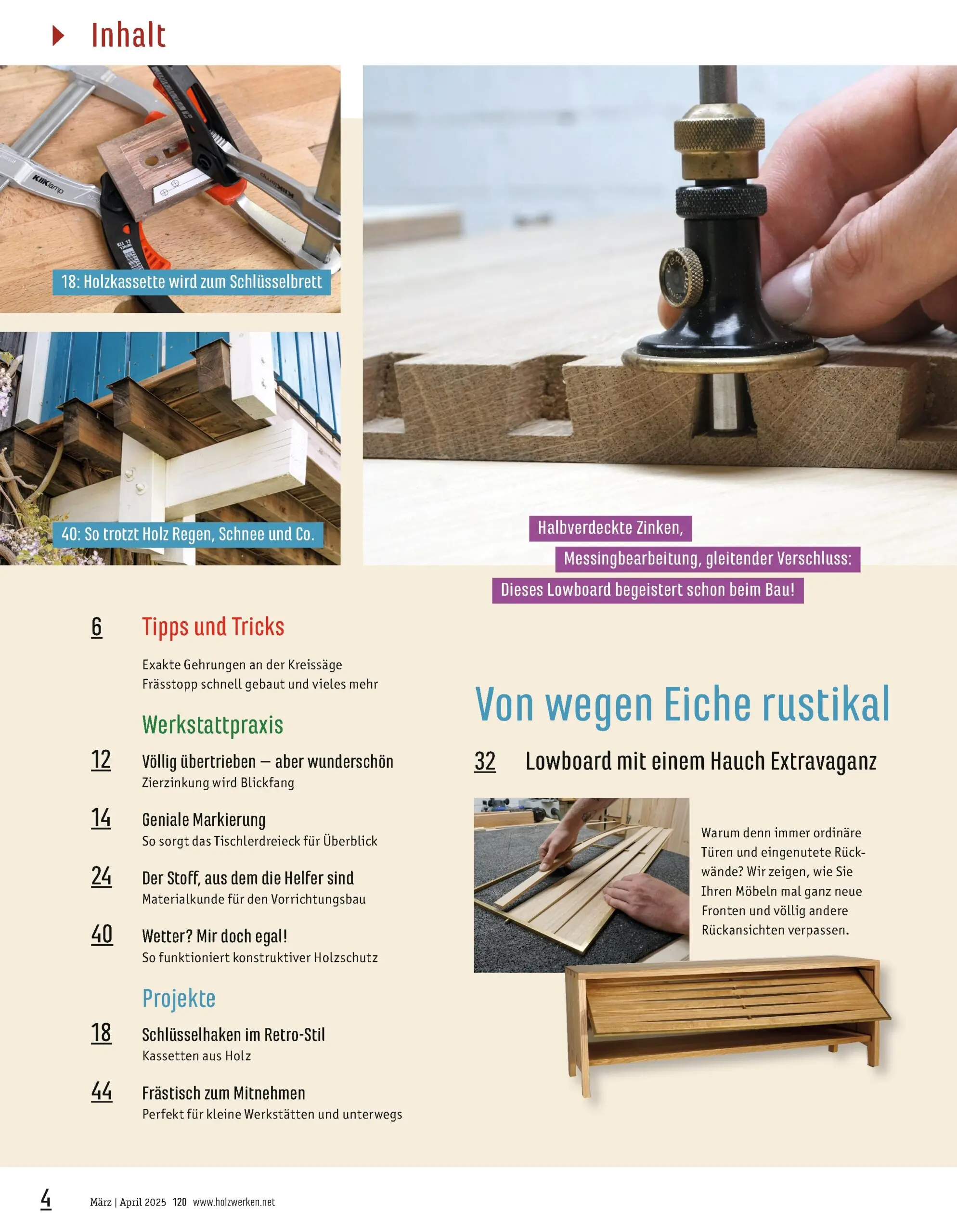 Holzwerken Ausgabe 120 Mrz/Apr 2025 Holzwerken Ausgabe 120 Mrz/Apr 2025