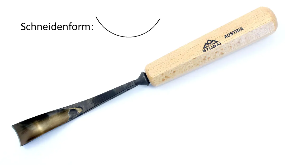 Beitel verkehrt gekroepft Stich 8 - 6 mm STUBAI