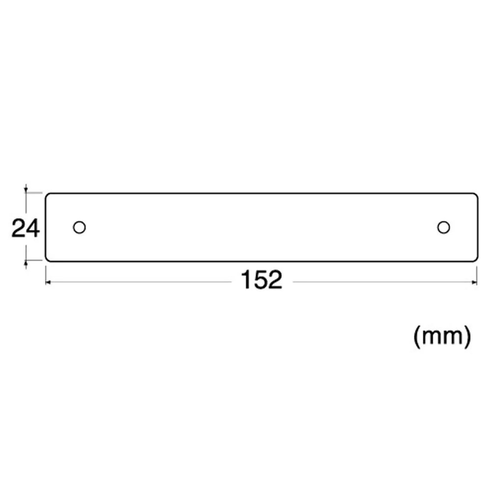 Ersatz-Schleifplatte flach rechteckig 152 x 24 mm Ersatz-Schleifplatte flach rechteckig 152 x 24 mm