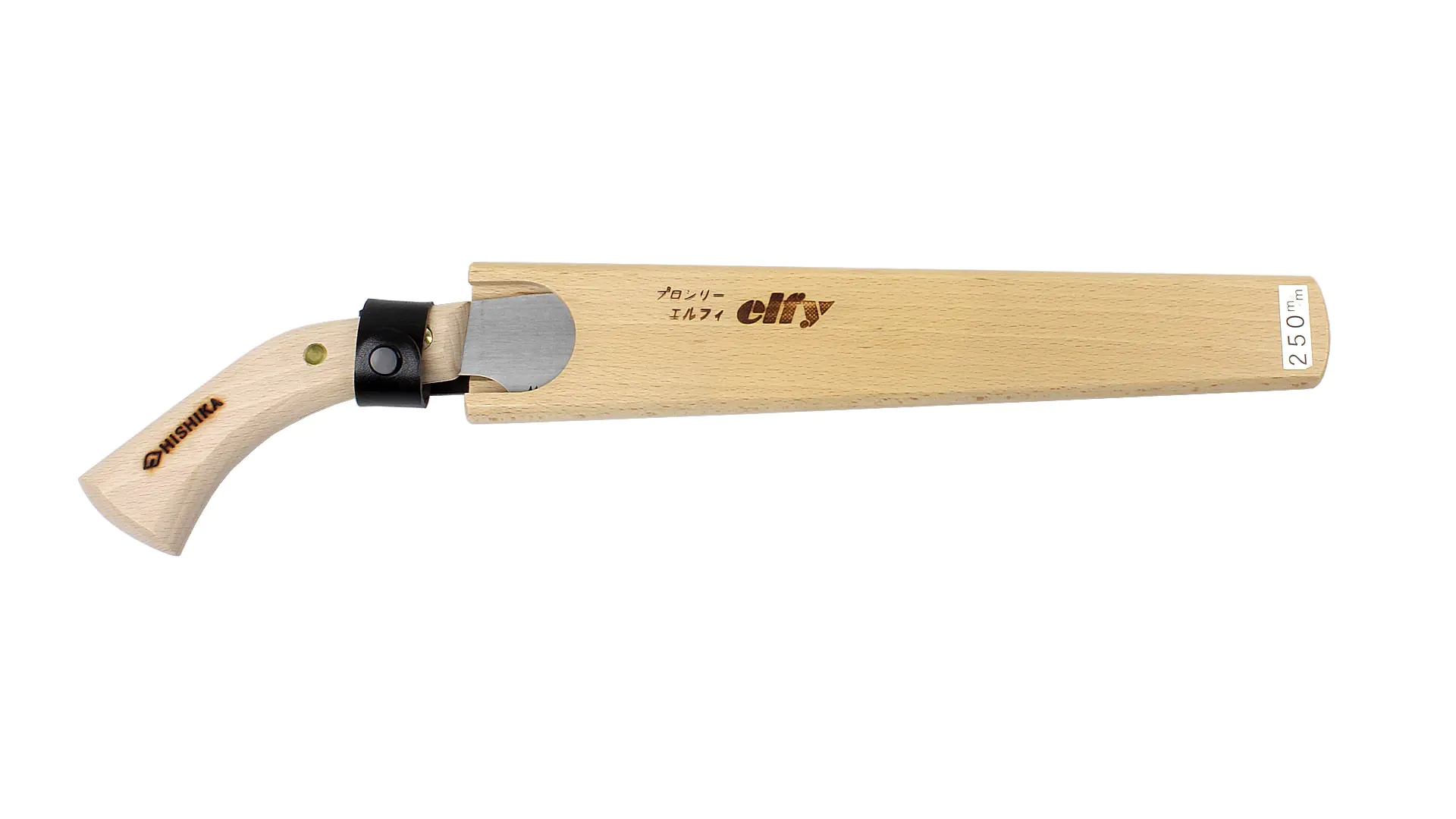 Traditionelle japanische Astsäge mit Holzköcher Traditionelle japanische Astsäge mit Holzköcher
