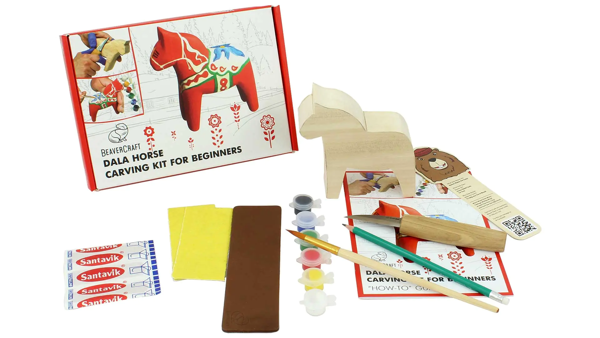 Schnitzset Dalapferd BEAVERCRAFT