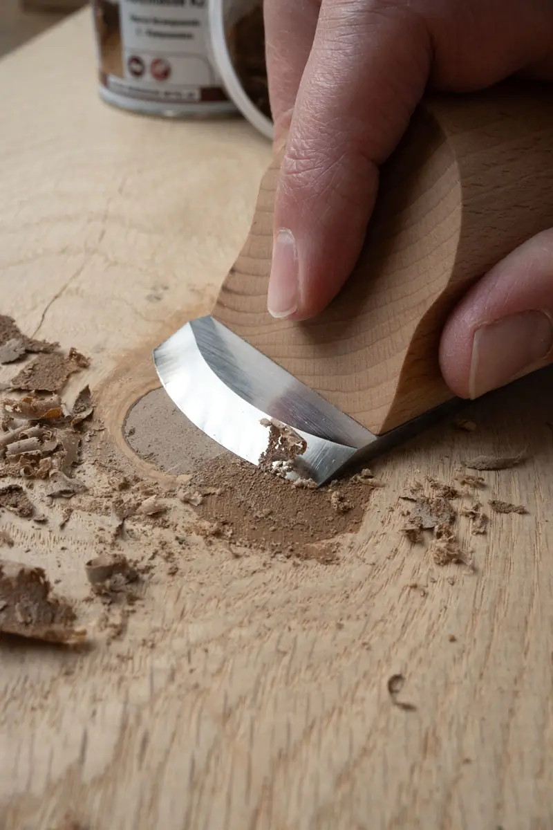 Handhobel mit gebogener Schneide KIRSCHEN