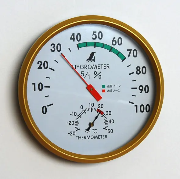 SHINWA Wand-Hygrometer - Luftfeuchtemeßgerät