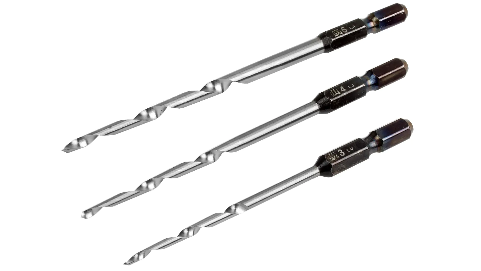 3er Set konischer Bohrer 3, 4, 5 mm 3er Set konischer Bohrer 3, 4, 5 mm