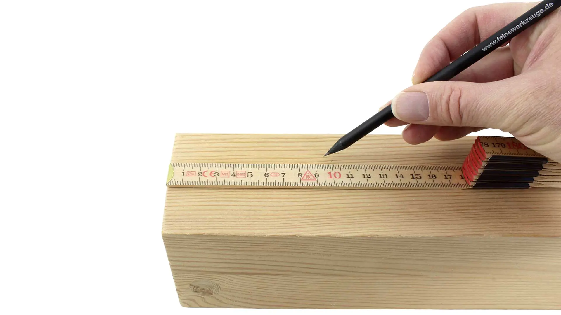 Gliedermaßstab 2 m lang mit rückläufiger Skala Hultafors Kontaktmeter Gliedermaßstab 2 m lang mit rückläufiger Skala Hultafors Kontaktmeter