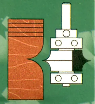 Blattprofilfräser mit 2 Anlaufringen Blattprofilfräser mit 2 Anlaufringen