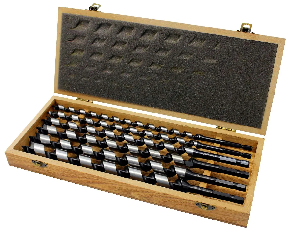 6er Set Schlangenbohrer 10, 12, 14, 16, 18, 20 mm - Gesamtlänge der Bohrer 320 mm 6er Set Schlangenbohrer 10, 12, 14, 16, 18, 20 mm - Gesamtlänge der Bohrer 320 mm