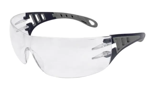 Schutzbrille EVO transparant schwarz/grau