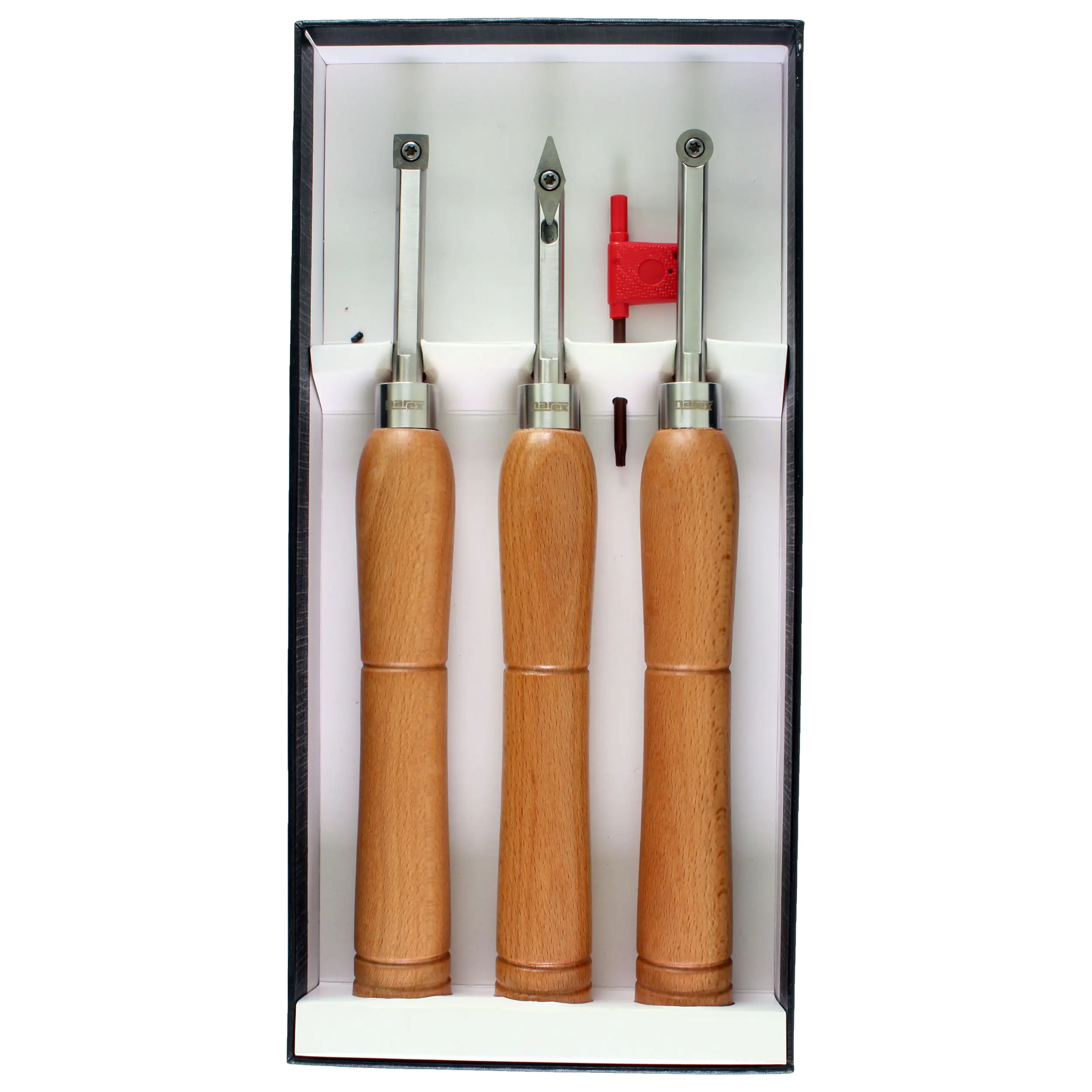 3er Satz Mini Drechseleisen mit Hartmetallwechselschneiden Narex 3er Satz Mini Drechseleisen mit Hartmetallwechselschneiden Narex