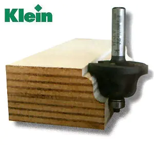 Karnies-Profilfraeser mit Anlaufring HM D=25.4mm B=16mm L=54mm R=4mm S=8mm KLEIN Karnies-Profilfraeser mit Anlaufring HM D=25.4mm B=16mm L=54mm R=4mm S=8mm KLEIN