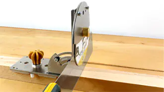 Einstellung 90° mit Säge