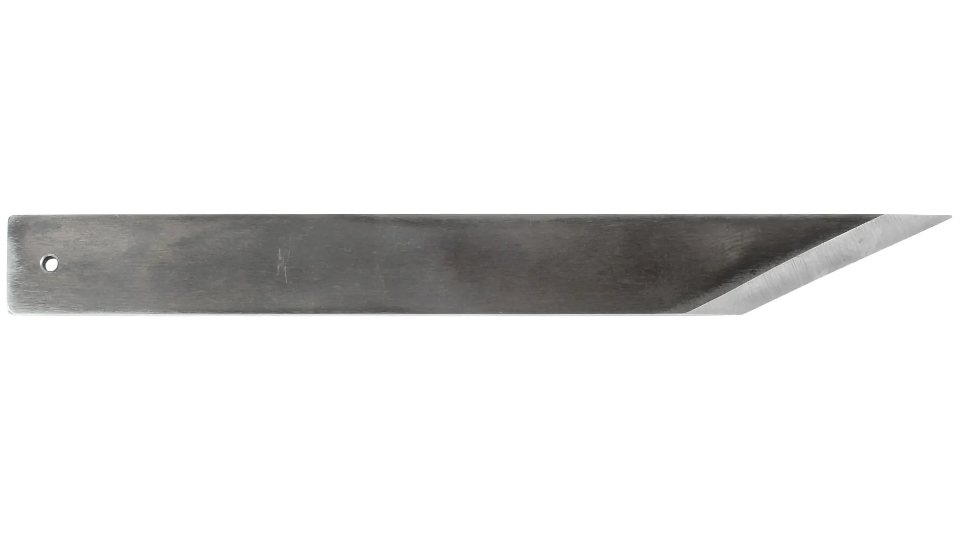 Spitzes und feines Messer 3/32 in.  x 3/4 in.  x 7 in.  Spitze = 25 Grad Fase = 25 Grad HOCK
