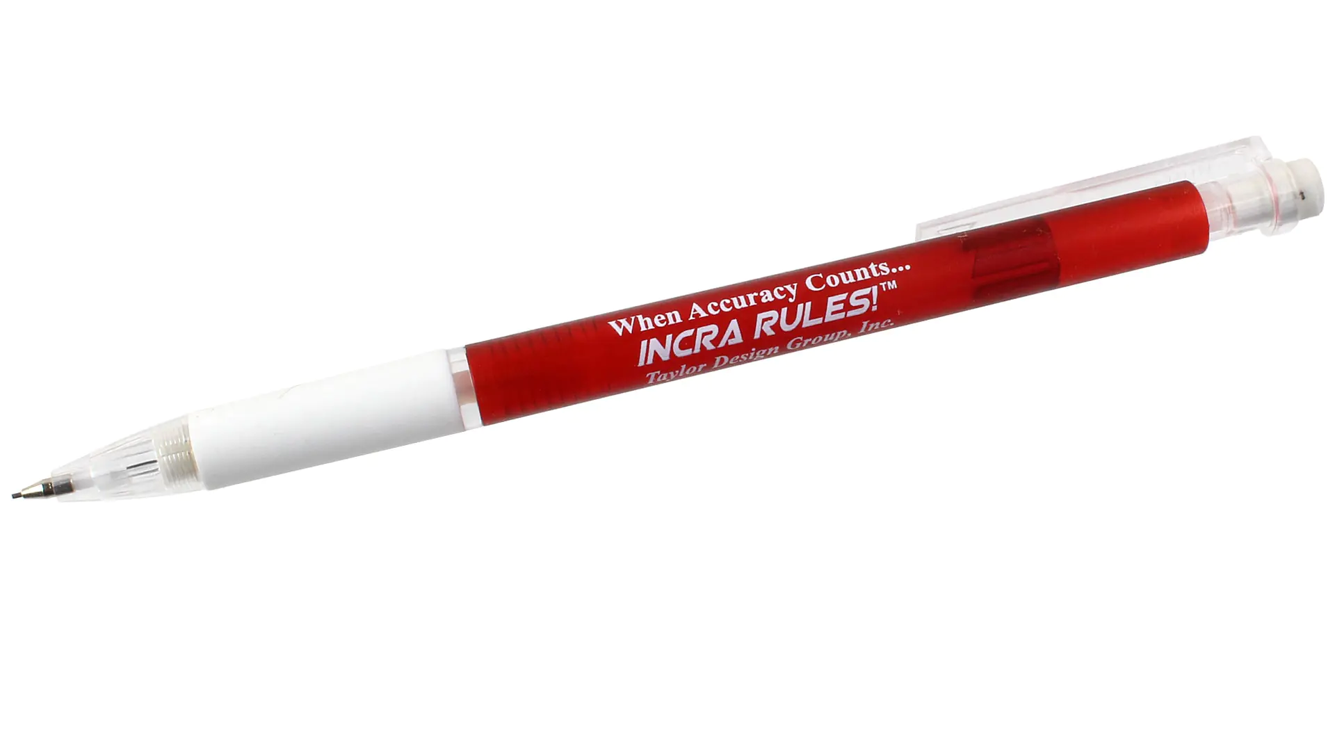 Bleistift mit feiner Mine 0,5 mm und Fallmechanik von INCRA