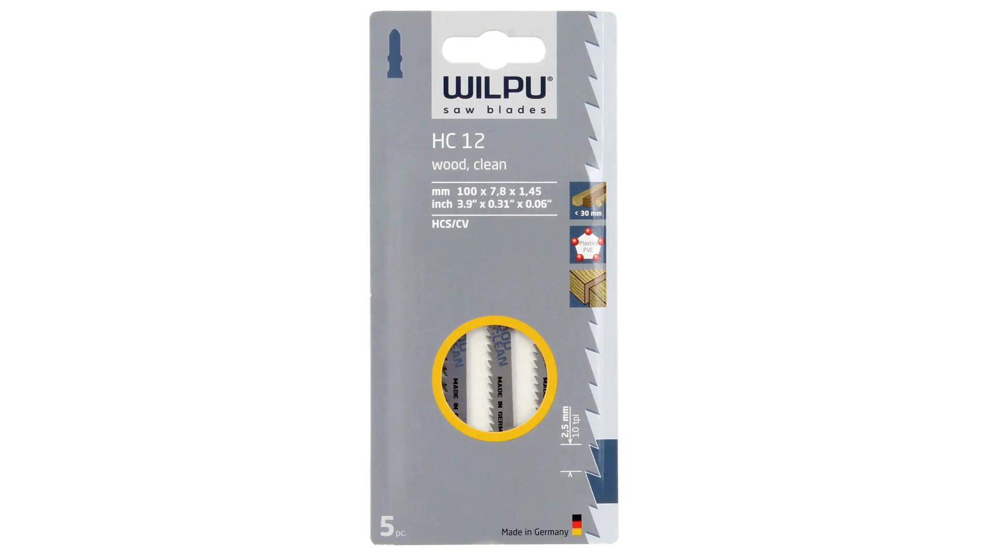 WILPU Stichsägeblatt HC 12