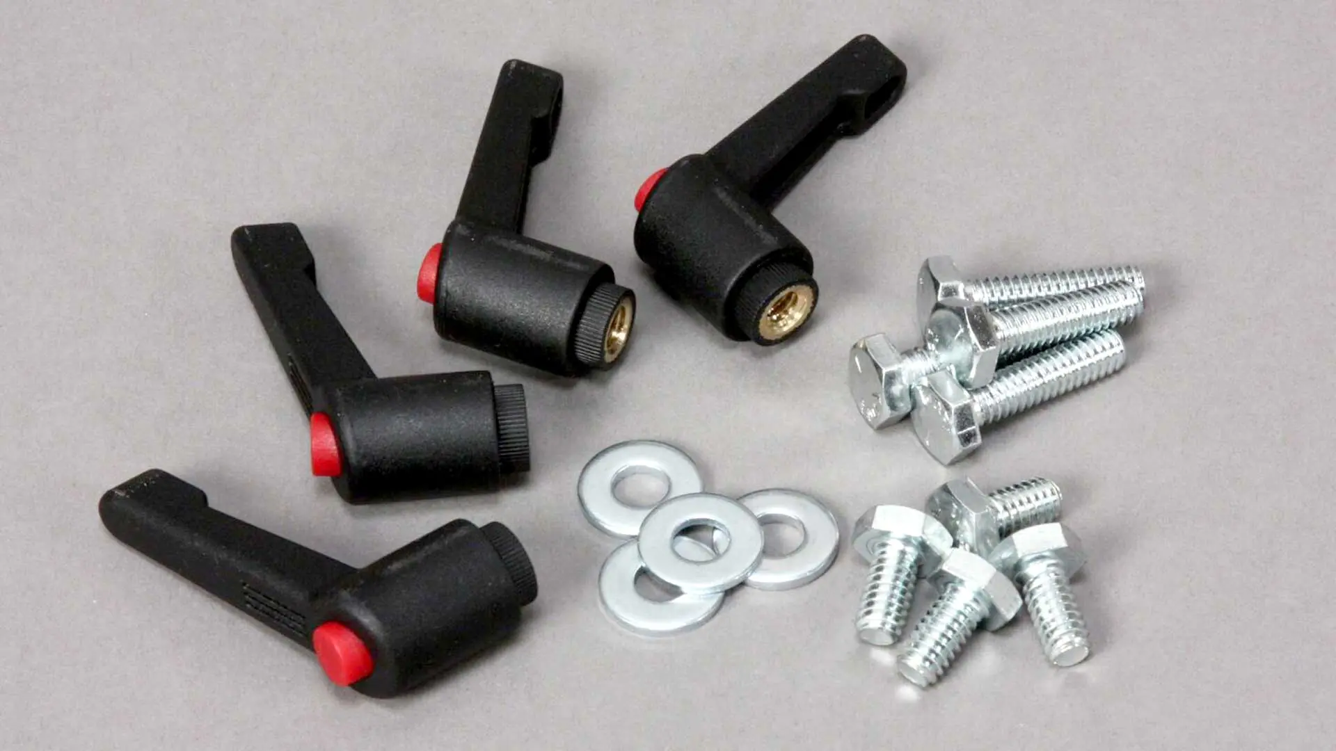 INCRA Build-It 4er Set Klemmhebel mit Schrauben und Unterlegscheiben