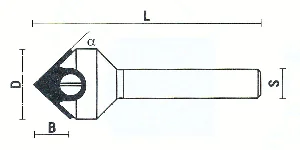 Wendeplatten-V-Nutfräser Wendeplatten-V-Nutfräser