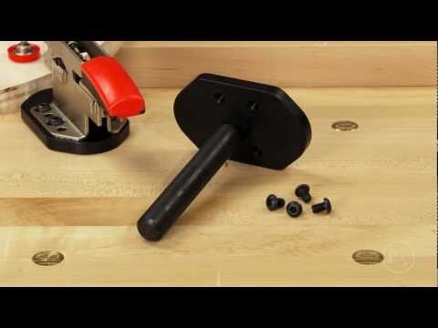 Kniehebelspanner-Montageplatte für 19 mm Löcher - mit 127 mm langem Schaft VERITAS